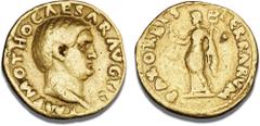 The J.E. Berthelsen Collection of Ancient Coins Ancient coins Roman Empire Marcus Salvius Otho, 69 AD, Aureus, Rome, January 15th - March 8th 69 AD, Calicó 524, RIC 3, C 2, 7.23 g. Obverse: IMP. M OTH