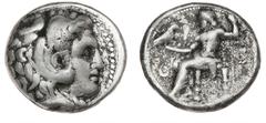 Ancient coins Ancient coins Greece The Hellenistic Monarchies Seleucid Kingdom Ancient Greece, Seleukid Empire, Seleukos I Nikator, 312-281 BC, Tetradrachm, struck in the name of Alexander III, Babylo