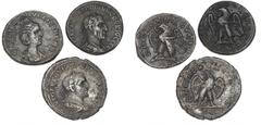Ancient coins Roman Empire Roman Empire, Trajan Decius, 249-251, Herennia Etruscilla, 249-251, Trebonnianus Gallus, 251-253, Antioch, 3 Tetradrachms. (3)