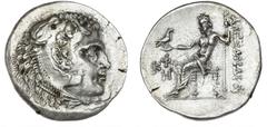Ancient coins Greece Asia Minor Ancient Greece, Lycia, Phaselis, Tetradrachm of Alexander III type, 191-190 BC, 15.62 g, Price 2871 - double strike on rev. VF