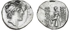 Ancient coins Greece The Hellenistic Monarchies Seleucid Kingdom Ancient Greece, Seleukid Empire, Alexander I Balas, 152–145 BC, Drachm, Antioch, 3.20 g, SC 1785.5d, HGC 9, 887a - flan damage VF-F