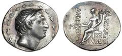 Ancient coins Greece The Hellenistic Monarchies Seleucid Kingdom Ancient Greece, Seleukid Empire, Demetrios I Soter, 162-150 BC, Tetradrachm, Antioch, 16.34 g, SC 1638.1i VF-F