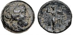 Ancient coins Greece The Hellenistic Monarchies Seleucid Kingdom Ancient Greece, Seleukid Empire, Seleukos I Nikator, 312-281 BC, AE 20, Antiochia, c. 300-281 BC, 9.25 g, SC 15.1 VF