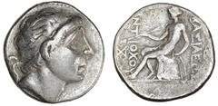 Ancient coins Greece The Hellenistic Monarchies Seleucid Kingdom Ancient Greece, Seleukid Empire, Antiochos I Soter, 281-261 BC, Tetradrachm, Seleukeia on the Tigris, 16.05 g, SC 379 VF-F