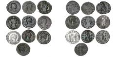 Ancient coins Roman Empire Roman Empire, Aurelian and Severina, 270-275, coll. of Antoninianii, incl. RIC 63, 120, 154, 360, 386, 13, in total 10 pc