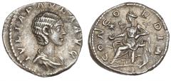 Ancient coins Roman Empire Roman Empire, Julia Paula, Augusta, 219-220, Denarius, Rome, CONCORDIA, 3.14 g, RIC 213 VF