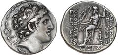 Ancient coins Greece The Hellenistic Monarchies Seleucid Kingdom Ancient Greece, Seleukid Empire, Alexander I Balas, 150-145 f.Kr., Tetradrachm, Antioch, 148-147 BC, 16.51 g, SC 1784.7i, HGC 9, 875a V