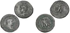 Ancient coins Roman Empire Roman Empire, Philippus II, 247-249, 2 Tetradrachms, Antioch. (2) VF-F