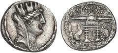 Ancient coins Greece The Hellenistic Monarchies Seleucid Kingdom Ancient Greece, Seleukid Empire, Seleukeia Pieria, Tetradrachm, year 10 (100–99 BC), 14.28 g, HGC 9, 1382 VF