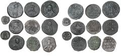 Ancient coins Byzans Byzantine Empire, coll. of coins from Theophilus, 821-842, Basil I, 867-886, Leo VI, 886-912, Constantin VII, 913-959, Basil II, 976-1025, Constantin VIII, 1025-1028, Michael IV, 