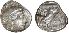 Ancient coins Greece Illyria and Central Greece Ancient Greece, Attica, Athen, Tetradrachm, c. 454–404 BC, 17.08 g, SNG Cop. 31ff VF-F Ex. Münzhandel Andreas Fenzl