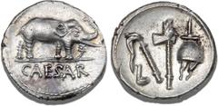 Ancient Coins Coins - Ancient coins - Greece Julius Caesar, dictator from 49 BC till his assassination in 44 BC, Denarius, 49 BC, Military mint travelling with Caesar in Gallia Narbonensis or Hispania