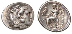 Ancient coins Greece The Hellenistic Monarchies Seleucid Kingdom Ancient Greece, Seleucid Empire, Seleukos I Nikator, 312-281, Tetradrachm, Antigoneia / Seleukeia Pieria, 16.93 g, Price 3193 VF-F