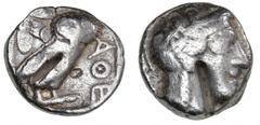 Ancient coins Ancient coins Greece Illyria and Central Greece Ancient Greece, Attica, Athen, Tetradrachm, c. 454 - 404 BC, SNG Cop. 31ff., 16.78 g, test mark, clean. F