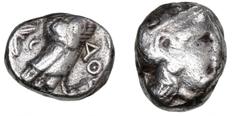 Ancient coins Ancient coins Greece Illyria and Central Greece Ancient Greece, Attica, Athen, Tetradrachm, c. 454 - 404 BC, SNG Cop. 31ff., 16.95 g, cleaned. F