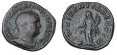 Ancient coins Roman Empire Roman Empire, Balbinus, 238, Sestertius, PROVIDENTIA DEORVM, Providentia standing, 19.84 g, RIC 19 F