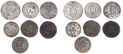 World coins Livonia Baltikum under Sweden, Reval, Erik XIV, Solidus 1564, 1568, SB 29, 34, Johan III, Solidus ND, SB 43b, Riga, Gustav II Adolf, 1/24 Thaler 1624, SB 12, Solidus 1624, SB 16, Christina