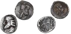 Ancient coins Ancient coins Greece The East Persis Ancient Greece, Persis, Vahsir (Oxathres) I, 1. cent. BC - 1. cent. AD, Hemidrachm, Alram 580, 1.84 g; Napad (Kapat), 1. cent. AD, Hemidrachm, Alram 
