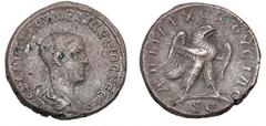 Ancient coins Roman Empire Roman Empire, Herennius Etruscus, 250 - 251 AD, Antioch, Tetradrachm, Prieur 637, 11.58 g - uncommon type. VF