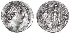 Ancient coins Greece The Hellenistic Monarchies Seleucid Kingdom Ancient Greece, Seleukid, Antiochus VII, 138 - 129 BC, Damascus, Tetradrachm, cf. SNG Cop. 339, 13.69 g, corr., clean. VF
