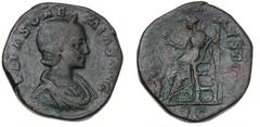 Ancient coins Roman Empire Roman Empire, Julia Soaemias, 218 - 222, Sestertius, VENVS CAELESTIS S C, 22.37 g, RIC 406 (R) - Rare F