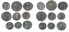 Ancient coins Ancient coins Rome - Collections Roman Empire, collection of provincial coins, incl. Alexandria, Claudius, Obol, RPC I 5184, Antoninus Pius, Commodus and Carinus, tetradrachms, Thrace, A