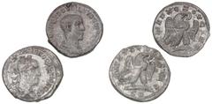 Ancient coins Ancient coins Roman Empire Roman Empire, Trajan Decius, 249 - 251, Tetradrachm, Antiochia, 10.99 g, Prieur 577, Herennius Etruscus, caesar, 250 - 251, Tetradrachm, Antiochia, 10.24 g, cf