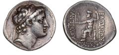 Ancient coins Ancient coins Greece The Hellenistic Monarchies Seleucid Kingdom Ancient Greece, Seleucid Kingdom, Antiochos V Eupator, 164-162 BC, Tetradrachm, Antiochia, 16.76 g, SMA 77, SNG Cop 225va