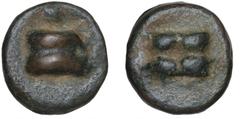 Ancient coins Ancient coins Roman Republic Roman Republic, Anonymous, c. 265 BC, Aes Grave Uncia, Rome, Cr. 21/6, 20.84 g VF