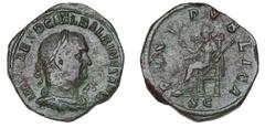 Ancient coins Ancient coins Roman Empire Roman Empire, Balbinus, 238 AD, Sestertius, Rome, RIC 24, C 16, Banti 5, 17.62 g, old inventory number in obv. right field - nice patina, a strong portrait and