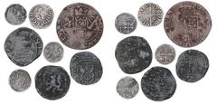 World coins Netherlands Netherlands, Holland, Floris V, 1256-96, Denier, Grolle 11.9.1, Utrecht, Henrik von Vianden, 1250-1267, Denier, Chijs 9, Geldern, Otto II, 1229-1271, Denier, Chijs T.I.5, Braba
