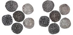 World coins Crusader Crusader states, Duchy of Athens, Guillaume de la Roche, 1280–1287, Denier, Met. 1027ff, Principality of Achaea, Philippe de Taranto, 1307-1313, Denier, Met. 983, Jean de Gravina,
