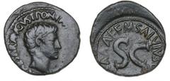 Ancient coins Roman Empire Roman Empire, Augustus, 27 BC - AD 14, As, Rome, CAESAR AVGVST PONT MAX TRIBVNIC POT, moneyer, M. Salvius Otho, 11.03 g, RIC 431 VF-F