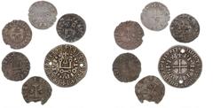World coins France France, Philip III, 1270-1285, Denier Tournoise, 2 pcs., Philip IV, 1285-1314, Gros Tournoise, Melgueil, Denier, c. 1100-1200, Valenciennes, Denier, La Marche, Hugues IX, 1199-1219,