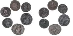 Ancient coins Rome - Collections Roman Empire, 6 coins from Licinius I, Licinius II and Constantius II. (6)