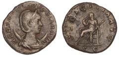 Ancient coins Ancient coins Roman Empire Roman Empire, Herennia Etruscilla (Trajan Decius' wife), 249-251, Rome, As, PVDICITIA AVG, RIC 136, 11.20 g, cleaned, corr. VF-F