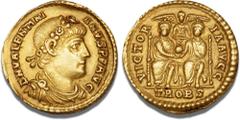 Ancient coins Roman Empire Valentinian I, 364 - 375 AD, Solidus, Treveri (Trier), 373 - 375 AD, RIC 17b, Depeyrot 43/1, 4.47 g VF
