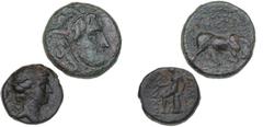 Ancient coins Ancient coins Greece The Hellenistic Monarchies Seleucid Kingdom Ancient Greece, Seleukid Empire, Seleukos I, 312-288 BC, AE 18, 6.94 g, HGC 9, 1331, Seleukos III, 226-223 BC, AE 14, 3.9