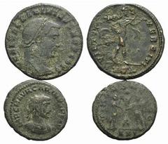 Multiple Lots Lot of 2 Roman Imperial Æ coins, including Maximinus II and Carinus. Lot sold as is, no return