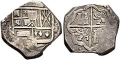 ESPAÑOLAS REYES CATÓLICOS A BORBONES / spanish coins up to XIX FELIPE IV. Madrid. 8 reales. 1650 -visible en sus bases-. A. Ceca en vertical sobre ensayador entre roeles  a la izquierda del escudo y v