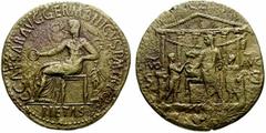 Primera sesión, 29 de noviembre MUNDO ROMANO Monedas de bronce - Imperio Romano Calígula No.: 492 Starting Price - Precio de salida: EUR 150 40 ó 41. Sestercio. DIVO AVG. CyS7. C11. Oxid. limp. en amb