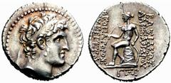 MONEDAS ANTIGUAS GRECIA Seléucida, Imperio No.: 195 Starting Price - Precio de salida: EUR 240 150-49 a.C. (163 Era Seléucida). Alejandro I Balas. Teopapor-Evergetes. Antioquia. Dracma. A/Busto diadem