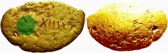 MONEDAS ESPAÑOLES SPANISH AND LATIN AMERICAN COINS Monedas de la edad moderna FERNANDO VI TESORO URUGUAYO DEL RíO DE LA PLATA (H. 1750). Pallota de oro o "torta" procedente del pecio del Río de la Pla