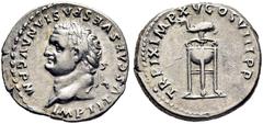 IMPERIO ROMANO denarios antoninianos silicuas / roman imperial denarii antonianii siliqua ROMA IMPERIO. Tito. Denario. 80. Cabeza laureada con ínfulas a izquierda. IMP TITVS CAES VESPASIAN AVG PM. Del
