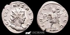 Roman Empire Roman Empire - Gallienus, joint reign. Silver antoninianus (3,07 g. 22 mm.). Colonia Agrippinensis, (Actual Colonia, Köln in Germany) AD 258-259. GALLIENVS P F AVG, radiate and cuirassed 