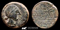 Ancient Hispania Obulco bronze As 17.28 g., 29 mm. Porcuna, Jaen. 200-150 B.C. Good very fine (MBC) Ancient Hispania. Obulco (Porcuna, Jaen), bronze As (17.28 g., 29 mm.). Minted in the II century B.C