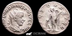Roman Empire Gordian III Silver Antoninianus 4.50 g, 21 mm Rome 238-244 A.D. gVF Roman Empire - Gordian III (AD 238-244) Silver antoninianus (4.50 g, 21 mm) - Rome mint 243-244 A.D. IMP GORDIANVS PIVS