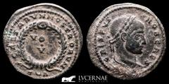 Roman Empire Crispus caesar Æ Bronze Æ Follis 2,69 grs. 19 mm. Arles 320-1 Near Extremely fine Roman Empire - Crispus. Caesar, A.D. 317-326. - Æ Bronze Follis. (2,69 grs. 19 mm.) - Arles, A.D. 320/1. 