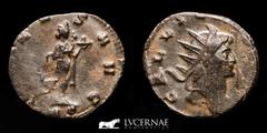 Roman Empire Roman Empire - Gallienus (253-268 A.D.) silvered billon antoninianus (2,78 g., 20 mm.). Minted in Mediolanum. IMP GALLIENVS AVG. Radiate bust right, with slight drapery. SALVS AVG / MP. A