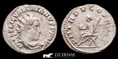 Roman Empire Roman Empire - Valerian I (253-260 A.D.) Silvered billon antoninianus (3,46 g., 23 mm). Minted in Rome, 257 A.D. IMP C P LIC VALERIANVS PF AVG. Radiate, draped, and cuirassed bust right./